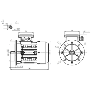 Silnik elektryczny 0,18kW 900 obr/min. 71B5